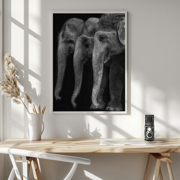 Tablou înramat „Nature\'s great masterpiece, an elephant; the only harmless great thing ...” de Yvette Depaepe