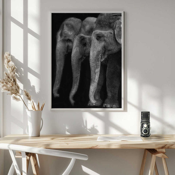 Tablou înramat „Nature\'s great masterpiece, an elephant; the only harmless great thing ...” de Yvette Depaepe