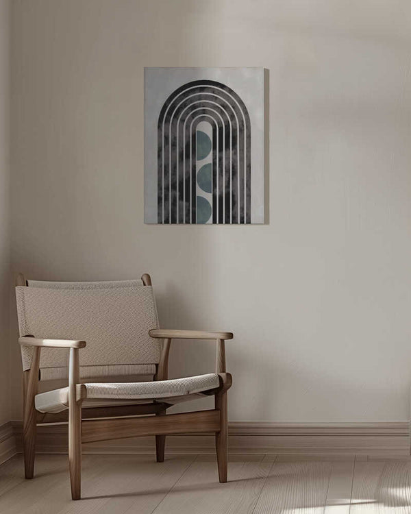 Tablou canvas „arch_capsule_001_green” de Pictufy Studio II