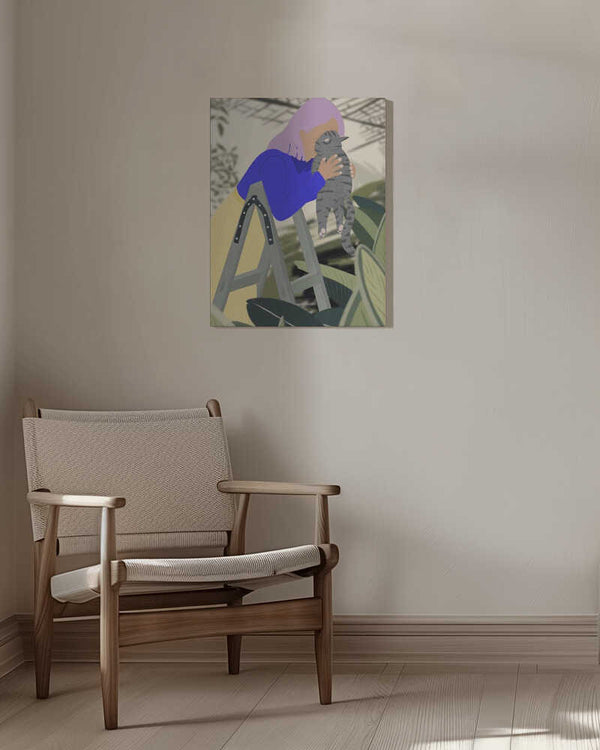 Tablou canvas „Hi Kitty, I love you!” de Jota de jai