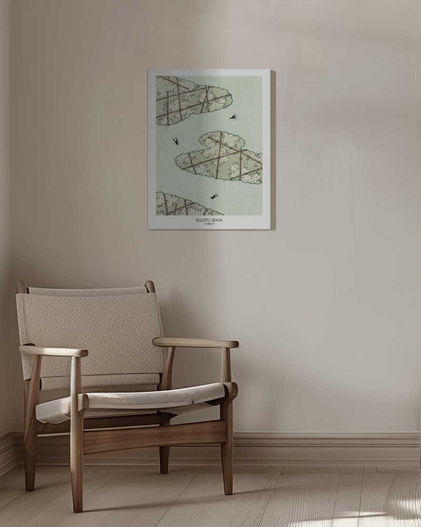 Tablou canvas „Green Sky” de Bijutsu Sekai