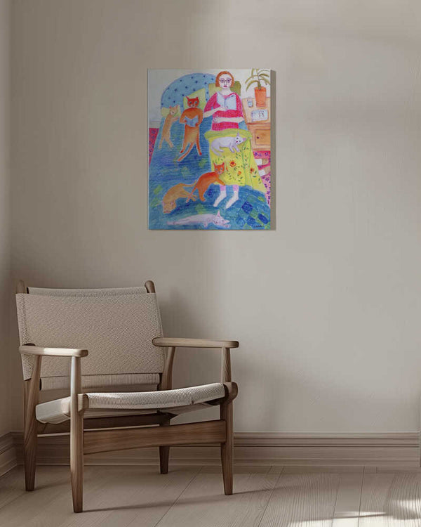 Tablou canvas „Night Ritual” de Sharyn Bursic