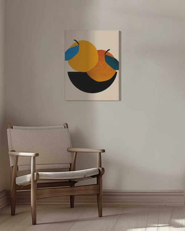 Tablou canvas „Two Oranges” de Kubistika