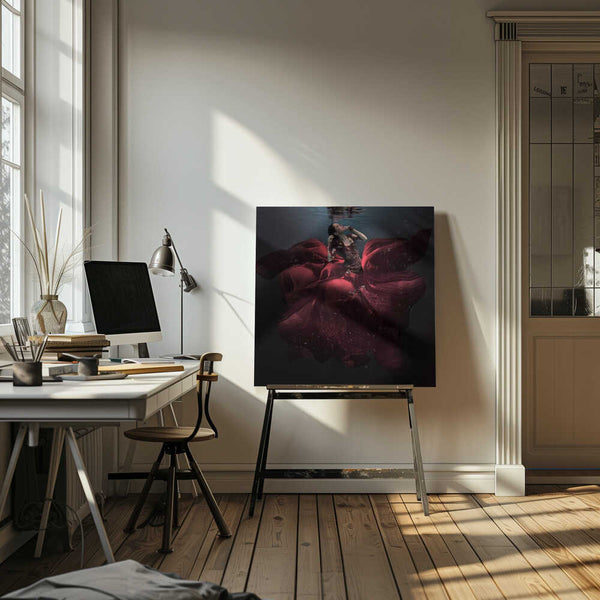 Tablou canvas „The Lady in Red” de Martha Suherman