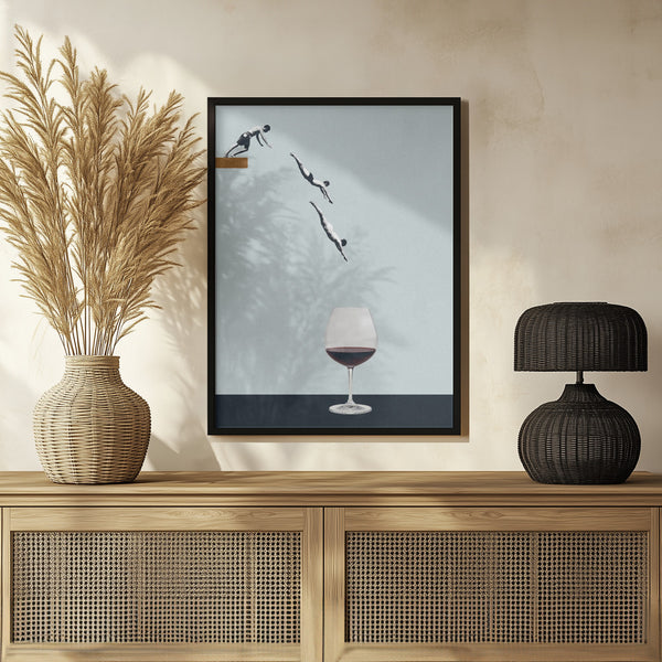 Tablou înramat „Your best friends forget you get old” de Maarten Léon