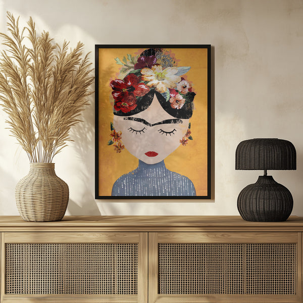 Tablou înramat „Floral Serenity” de Treechild