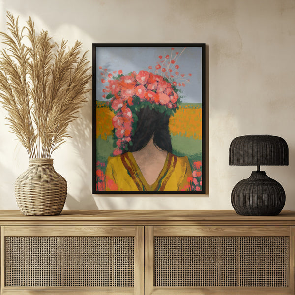 Tablou înramat „Floral Reverie” de Treechild