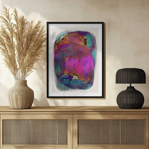 Tablou înramat „Vibrant Whirlwind” de Treechild