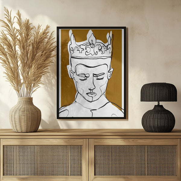 Tablou înramat „Silent Monarch” de Treechild