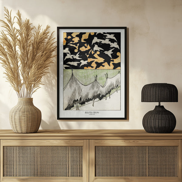 Tablou înramat „Forest Life” de Bijutsu Sekai