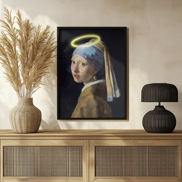 Tablou înramat „Girl With A Halo” de Artelele