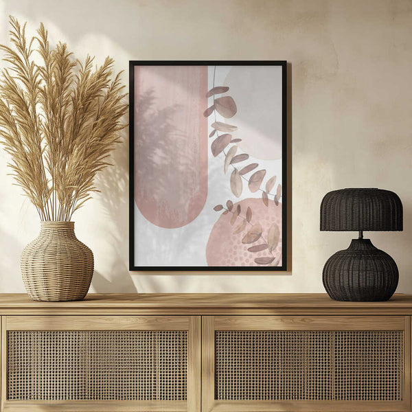 Tablou înramat „boho pink-2” de Sally Ann Moss