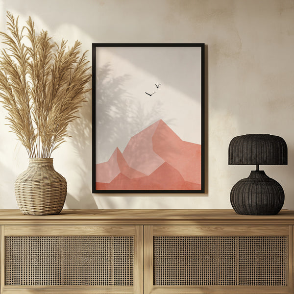 Tablou înramat „Zugspitze, Eins” de Kubistika