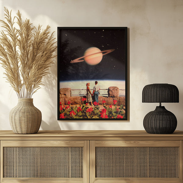 Tablou înramat „Lovers In Space” de Taudalpoi