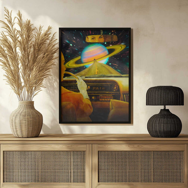 Tablou înramat „Saturn Commute” de Taudalpoi