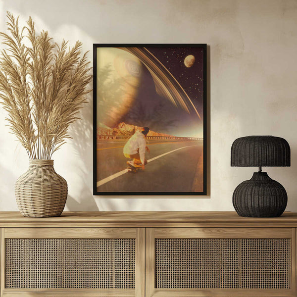 Tablou înramat „Space Sk8er” de Taudalpoi