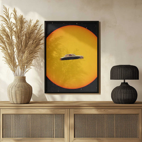 Tablou înramat „Space Chase” de Taudalpoi