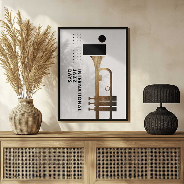 Tablou înramat „Jazzy Days 1” de Kubistika