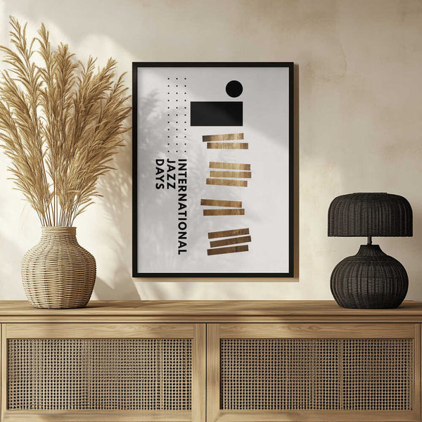 Tablou înramat „Jazzy Days 5” de Kubistika