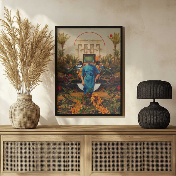 Tablou înramat „Her Asymmetries” de Frank Moth