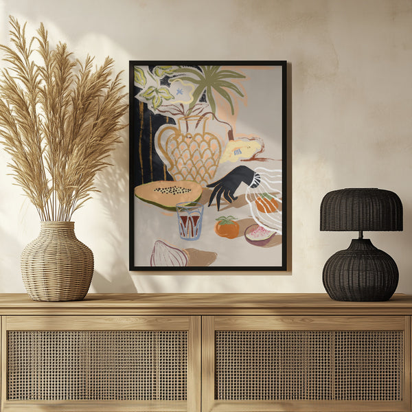 Tablou înramat „Fruitful Spread” de Arty Guava