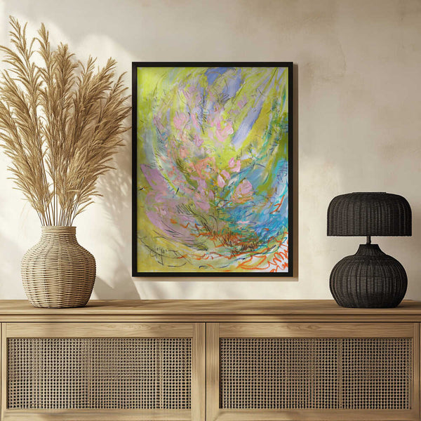 Tablou înramat „Whirl of Petals” de Dorothy Fagan