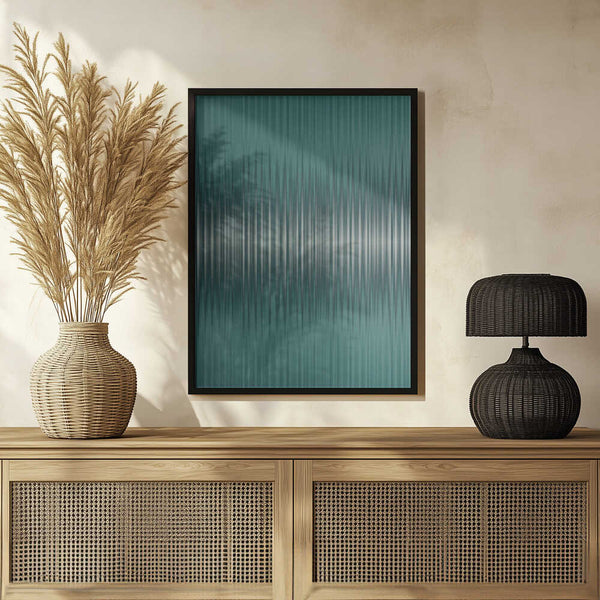 Tablou înramat „Euphoria - Green and White” de Alma