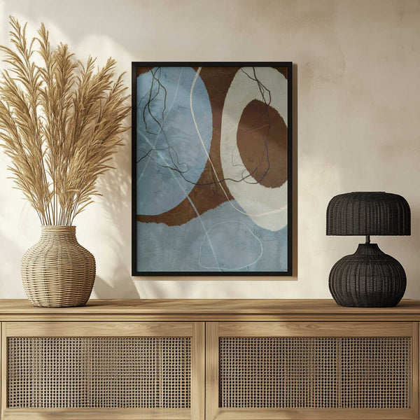 Tablou înramat „Ethereal Circles” de Treechild