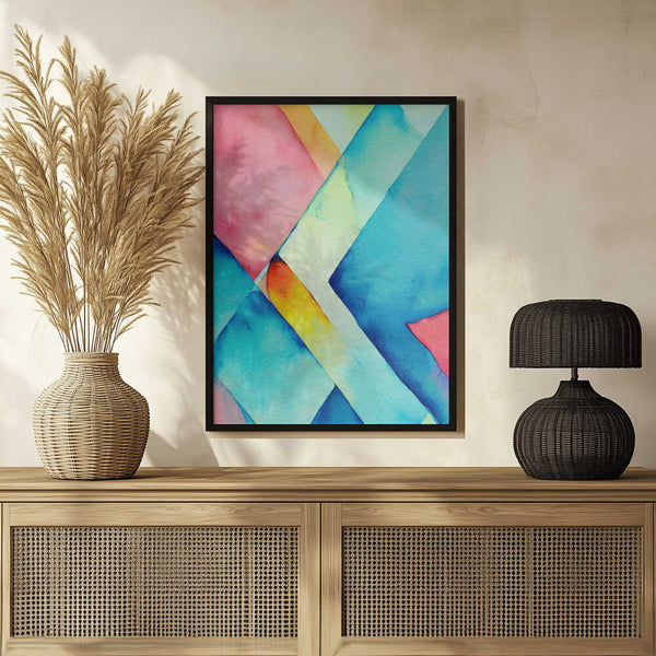 Tablou înramat „Nature Inspired Abstract Watercolor (Day 37)” de Mauro