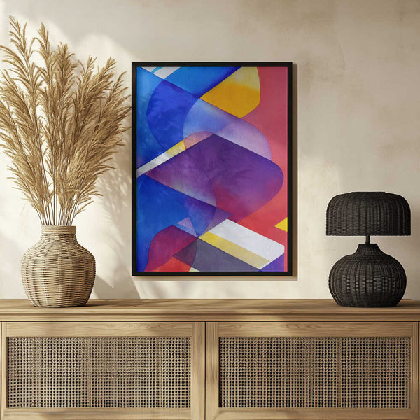 Tablou înramat „Vibrant Overlap” de Mauro