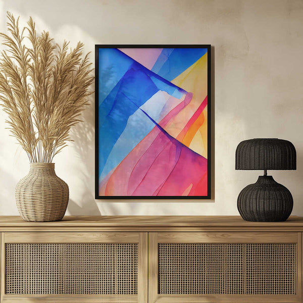 Tablou înramat „Nature Inspired Abstract Watercolor (Day 72)” de Mauro