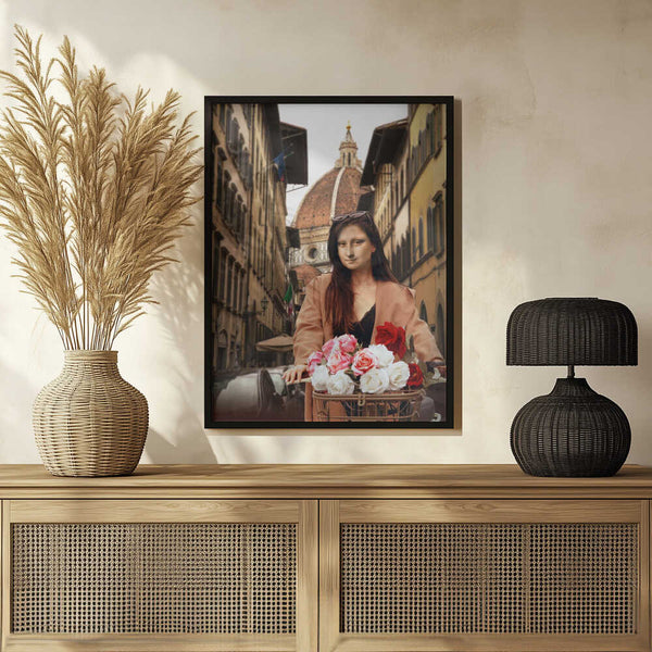Tablou înramat „Mona On Florence” de Dikhotomy