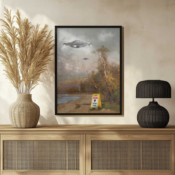 Tablou înramat „Restricted Area” de Dikhotomy