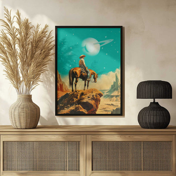 Tablou înramat „A Western Astronaut” de Taudalpoi