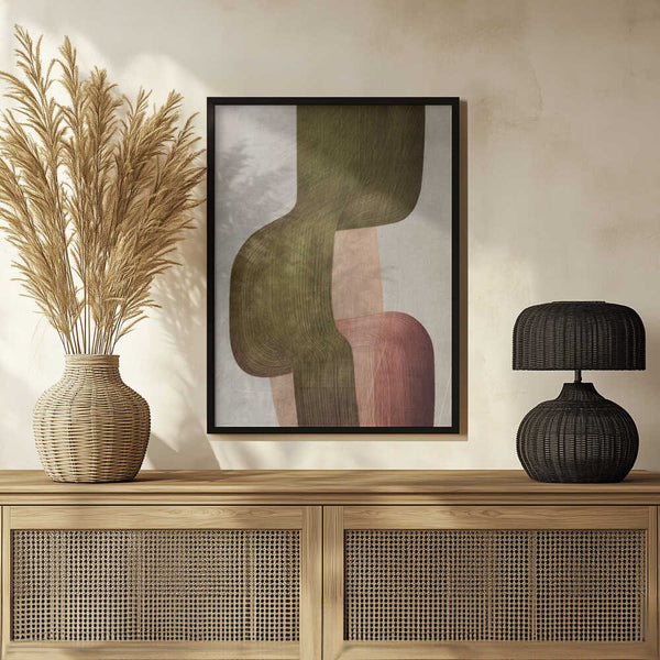 Tablou înramat „Metal Brushs nº1” de Alma