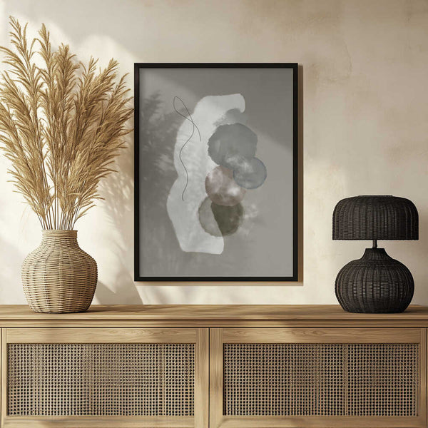 Tablou înramat „Organic shapes in earthly tones” de Imaginative