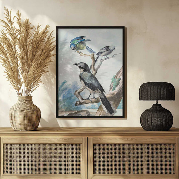 Tablou înramat „Three Birds” de Aert Schouman