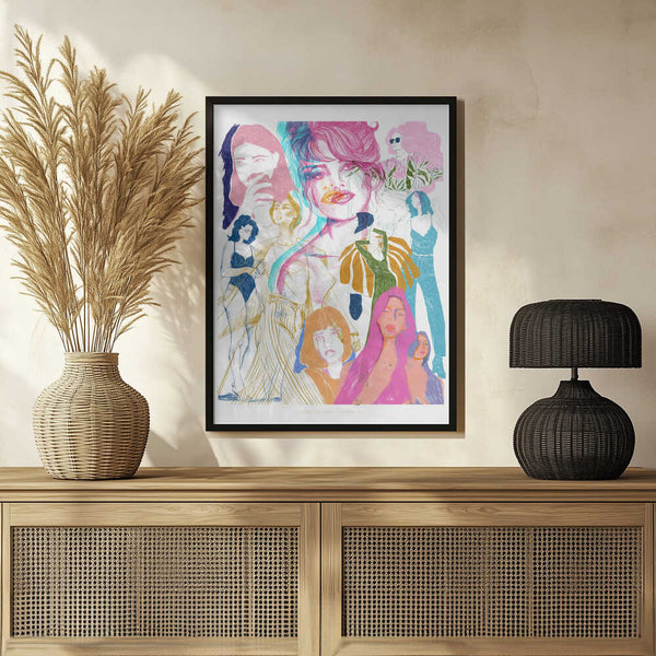 Tablou înramat „Jlr Collage1 Copy 3” de Jenny Liz Rome