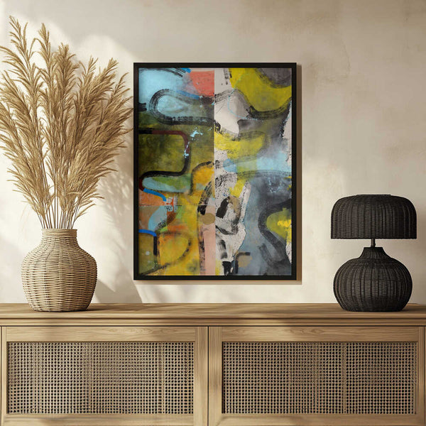 Tablou înramat „Abstract” de Poonam Choudhary