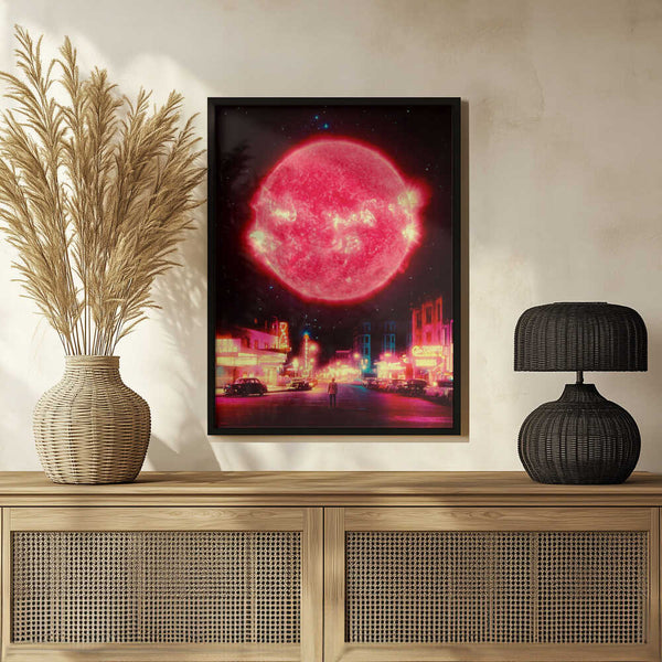 Tablou înramat „Neon Nightfall” de Taudalpoi