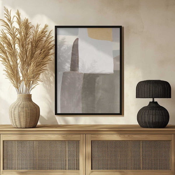 Tablou înramat „Muted Geometry” de Little Dean