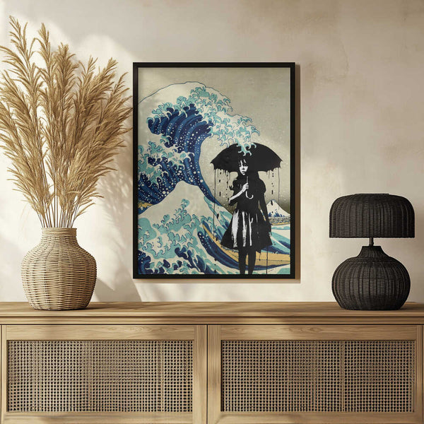 Tablou înramat „Under the Wave” de Dikhotomy