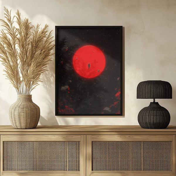 Tablou înramat „Red Moon” de Taudalpoi
