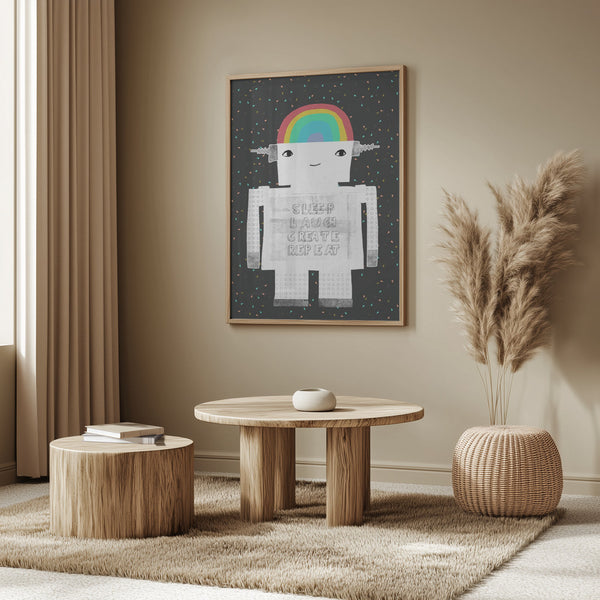 Tablou înramat „Life in Circuits” de Treechild