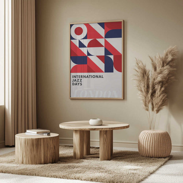 Tablou înramat „Jazz Days London” de Kubistika