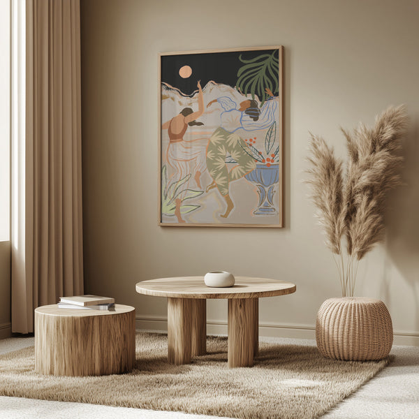 Tablou înramat „Moonlightdance” de Arty Guava