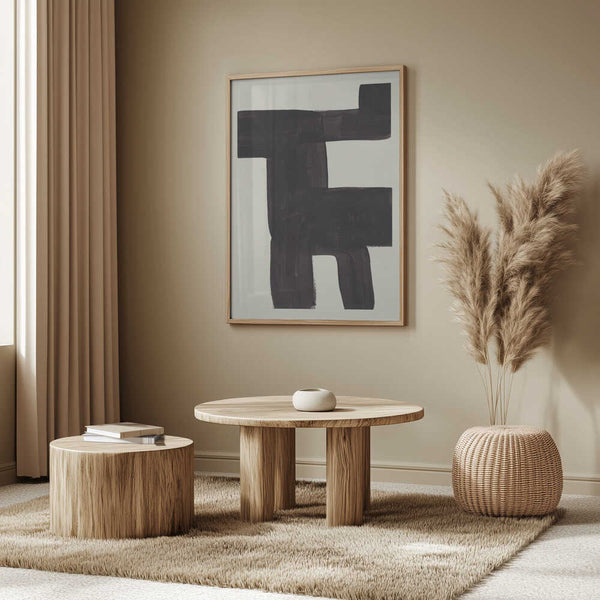 Tablou înramat „Ink Motif 40” de Ejaaz Haniff