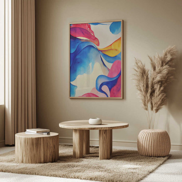 Tablou înramat „Nature Inspired Abstract Watercolor (Day 60)” de Mauro