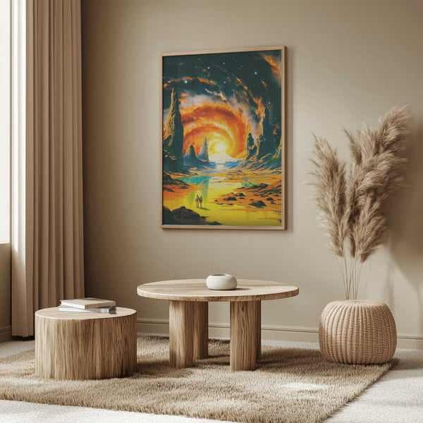 Tablou înramat „Romantic Space Walk” de Taudalpoi