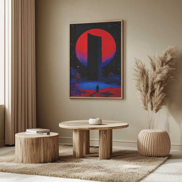 Tablou înramat „Red Moon Aura” de Taudalpoi